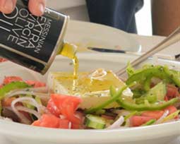 Salat mit Olivenöl